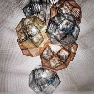 Modern Lampshade Made of Copper and Stainless Steel ? Etch Lampshade