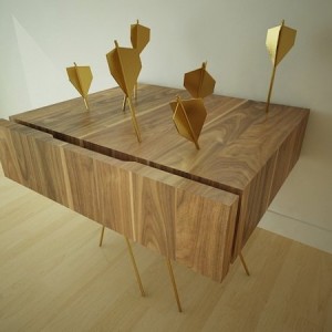 Unique Side Table and Storage with Arrows Stuck On It ? Killer Arrows