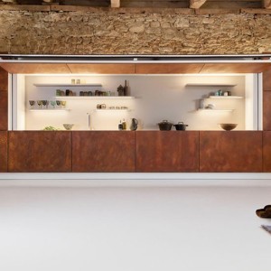 Hidden Kitchen that Makes The House Looks Cleaner by Warendorf